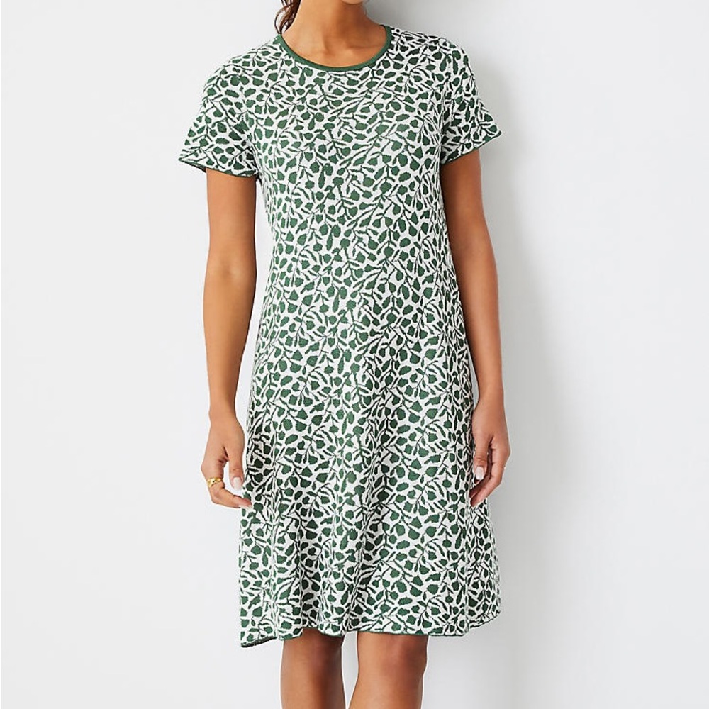 Ann Taylor Floral Sweater Dress